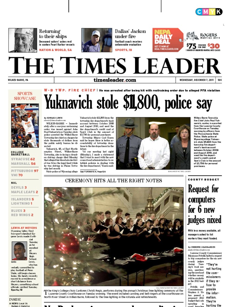 Times Leader 12-07-2011 | PDF | Child Custody | Wilkes Barre