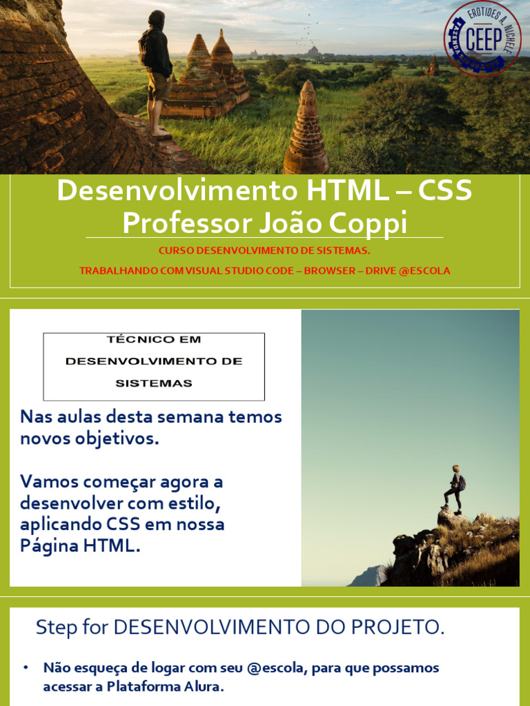 Desenvolvimento HTML e CSS com VSCODE | PDF | Html | Ciência da Computação