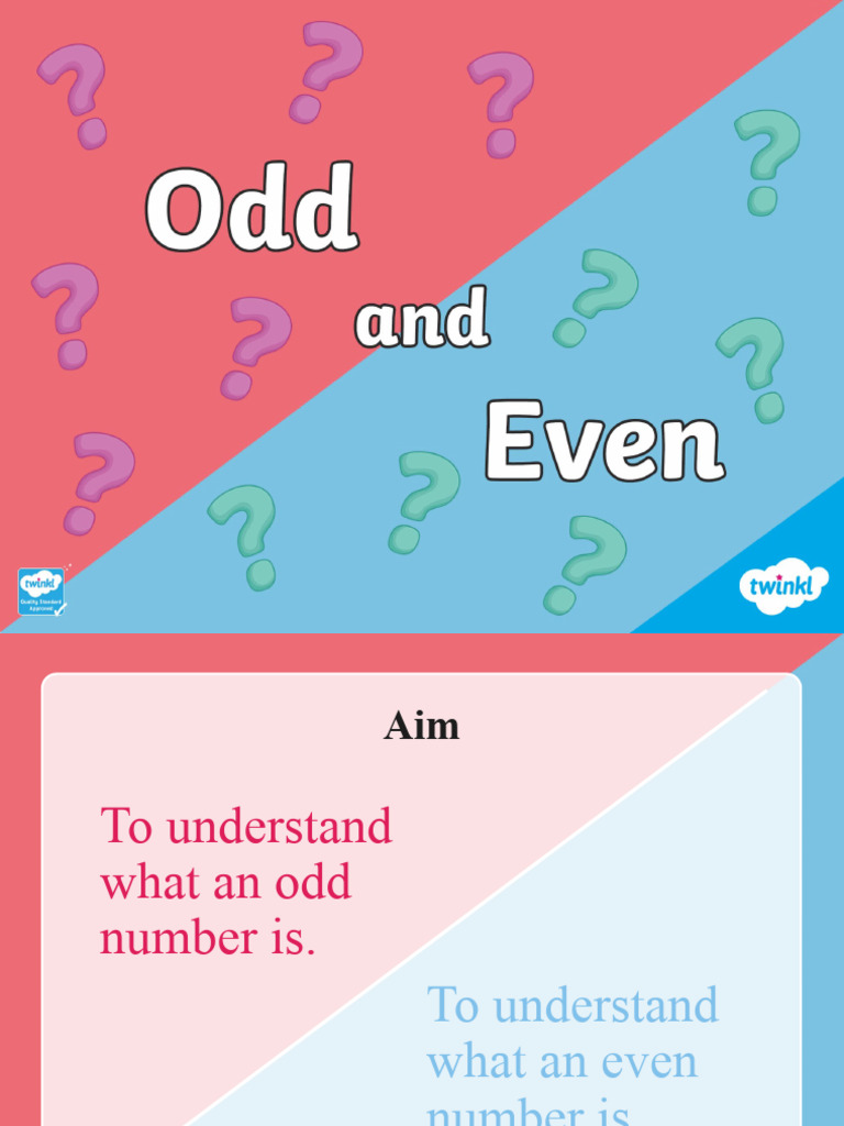 T N 5503 Ks1 Odd and Even Powerpoint Ver 6 | PDF