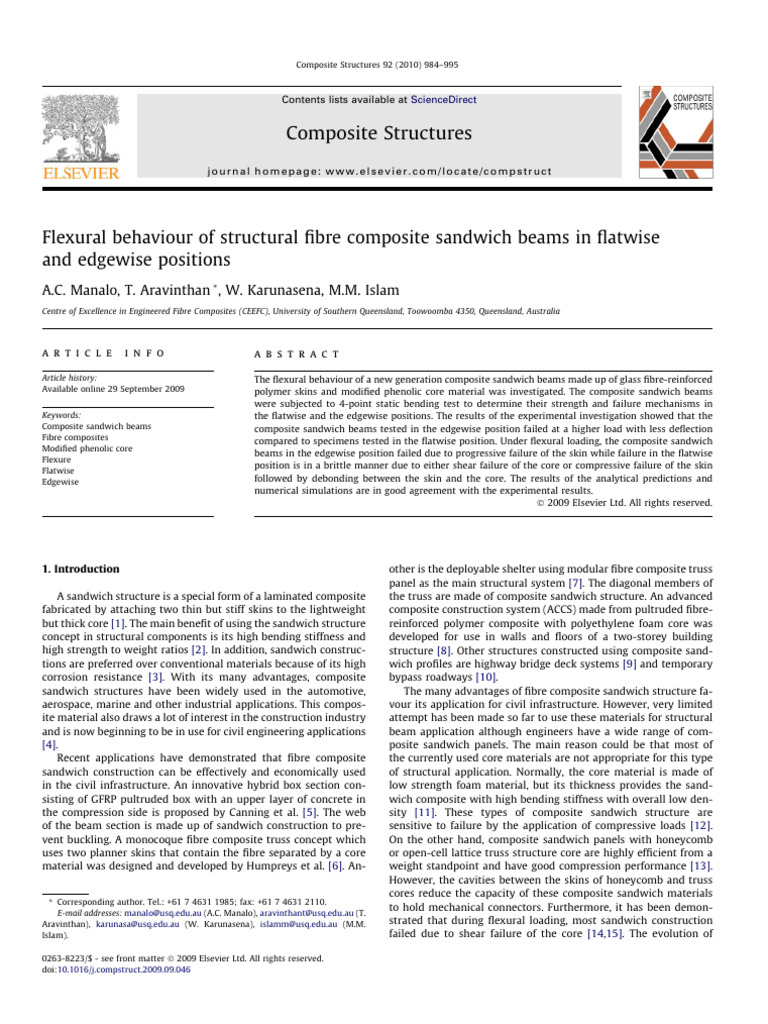 Flexural Behavior of Composite Beams | PDF | Composite Material ...
