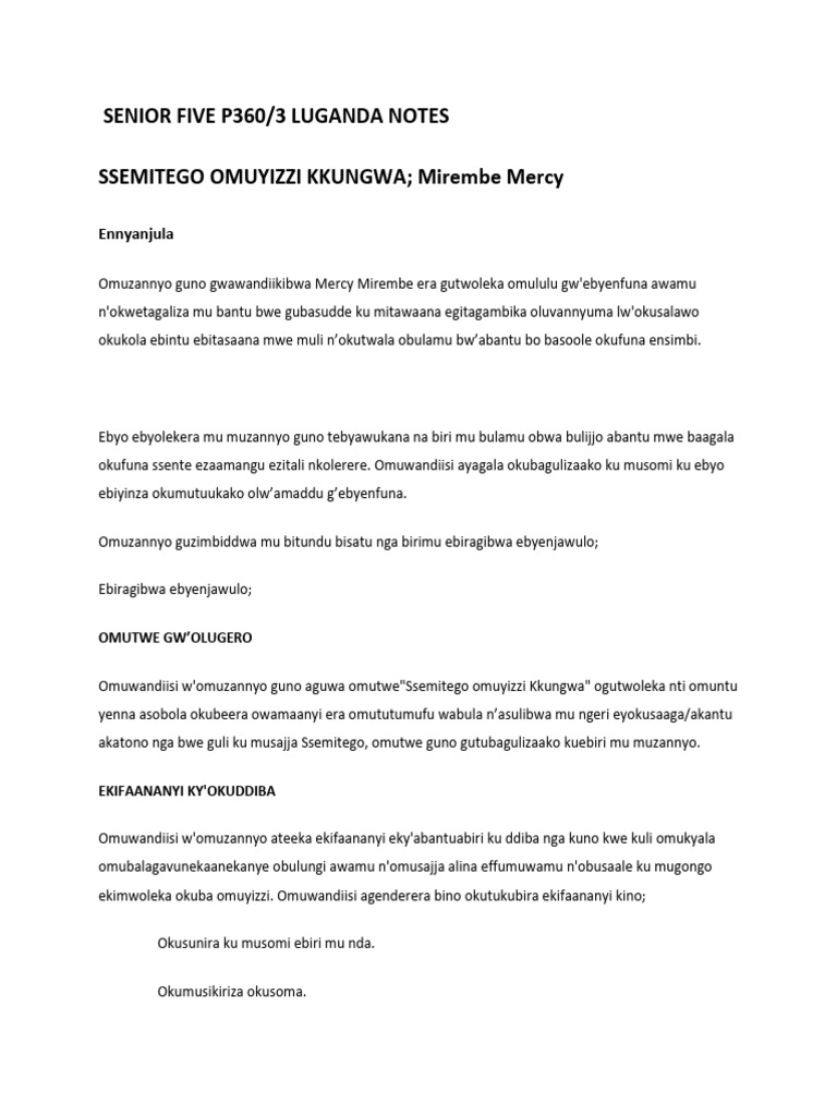 S.5 Agriculture Notes | PDF | Bantu