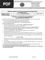 N6 Computer Practice November 2020 | PDF | Computer Virus | Computer File