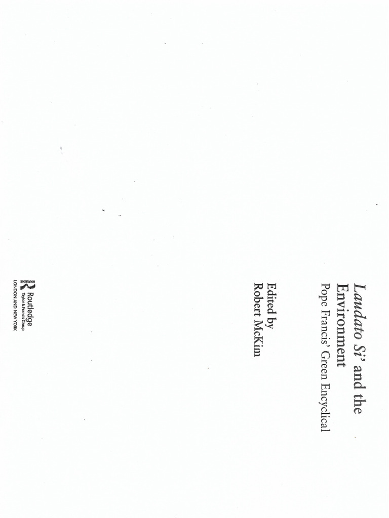 Laudato Si And The Environment 2 Pdf