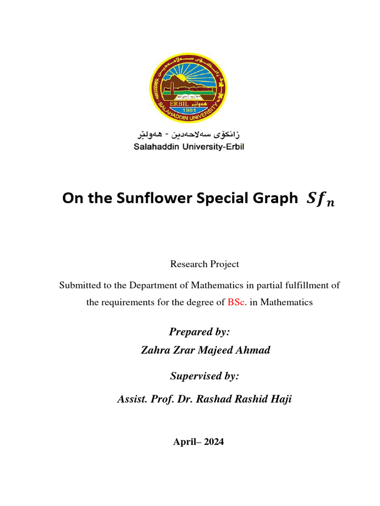 Sunflower Graph Properties and Metrics | PDF | Vertex (Graph Theory ...