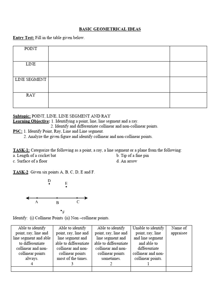 Basic Geometrical Ideas | PDF | Line (Geometry) | Geometry