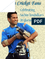 Celebrating Sachin Tendulkar's 20 Glorious Years