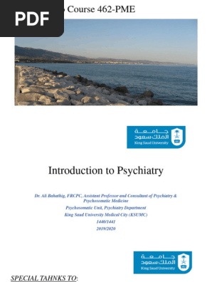 0-Introduction to Psychiatry
