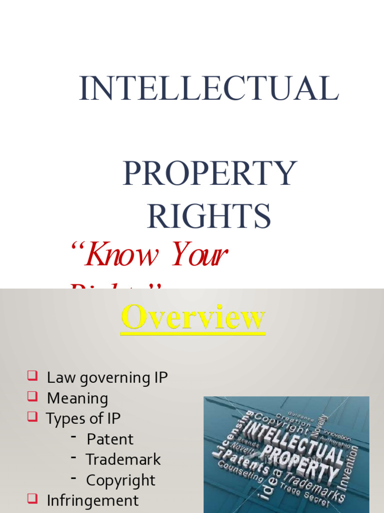 Intellectual Property Rights | PDF | Intellectual Property | Patent