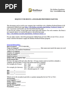 Dolibarr preferred partner contract