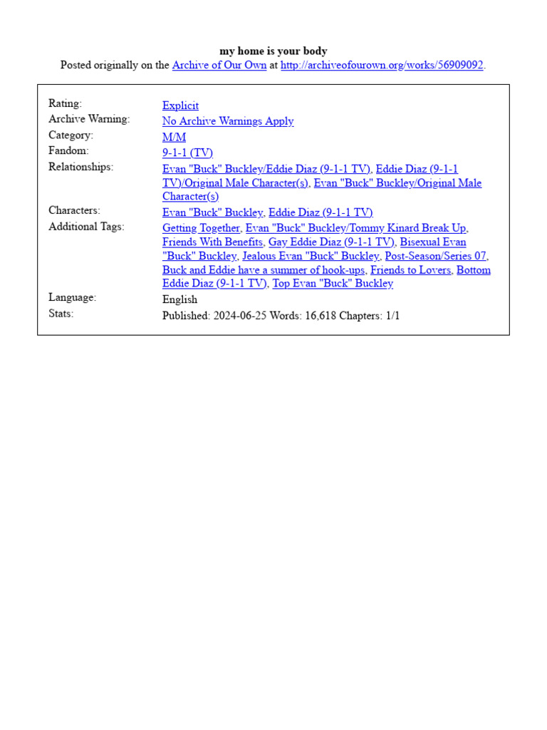 My home is your body pdf