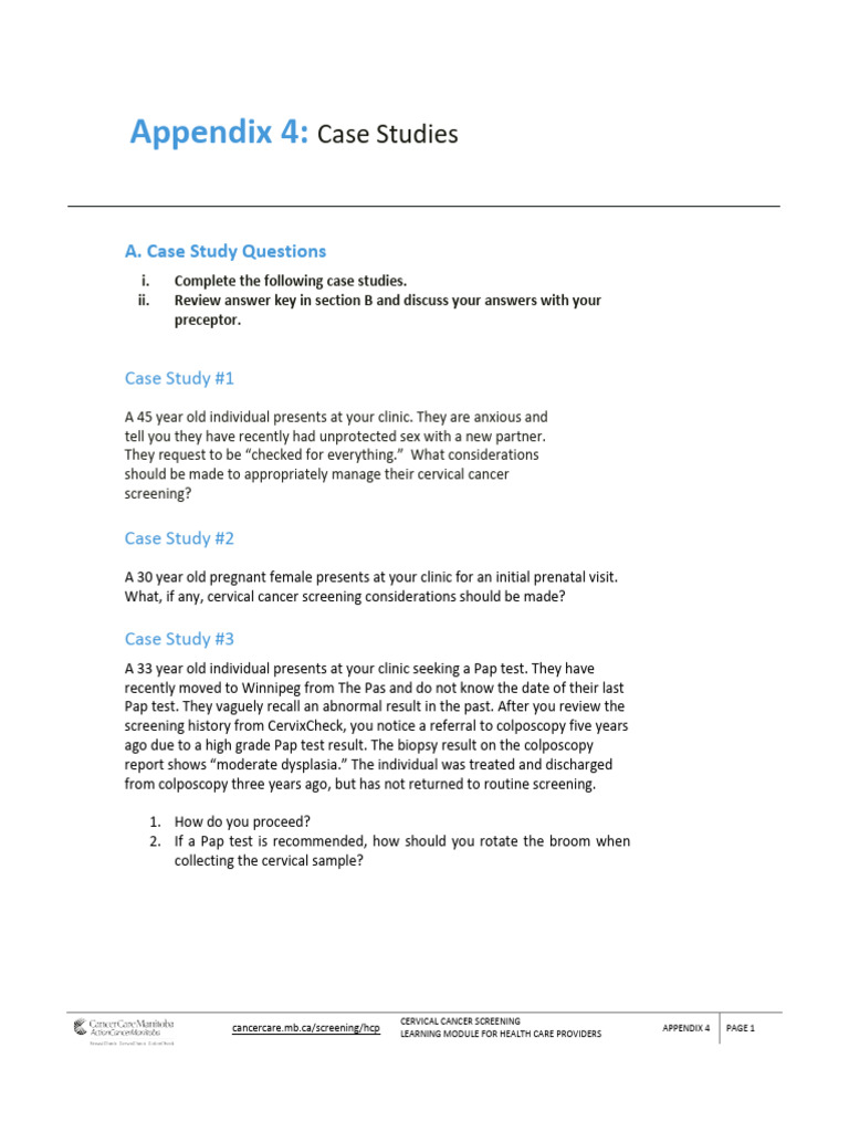 hcp module-case study | PDF | Cervical Cancer | Cancer