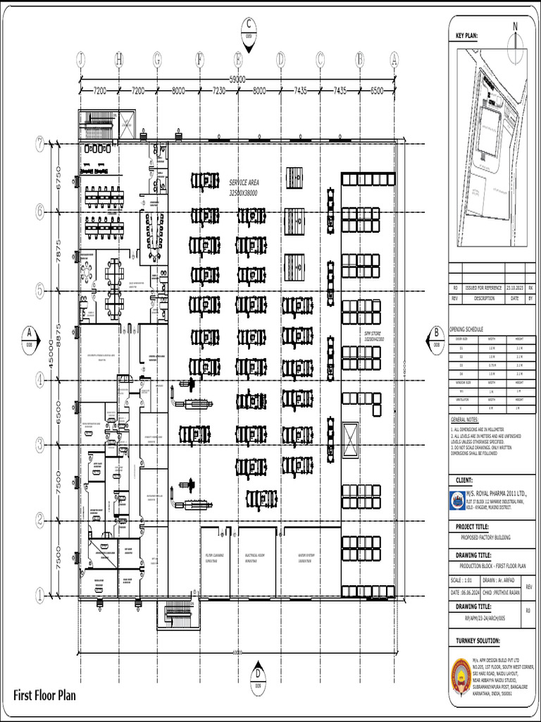 First Floor Plan for Factory Building | PDF
