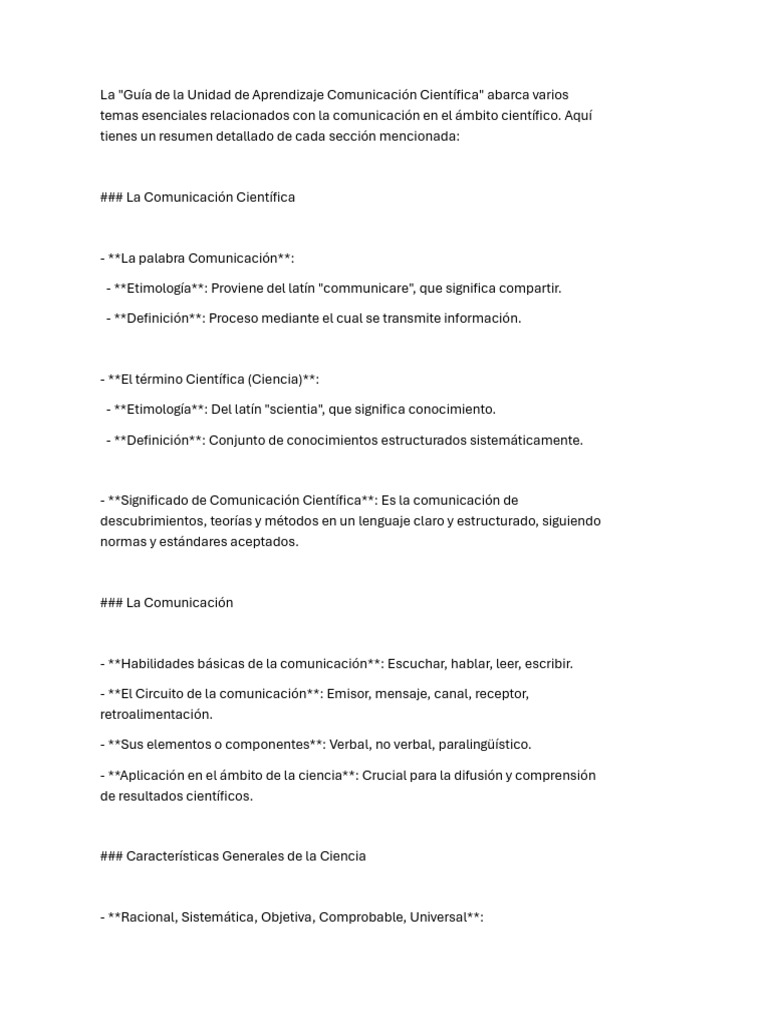Comunicación Cientifica Pdf Comunicación Science