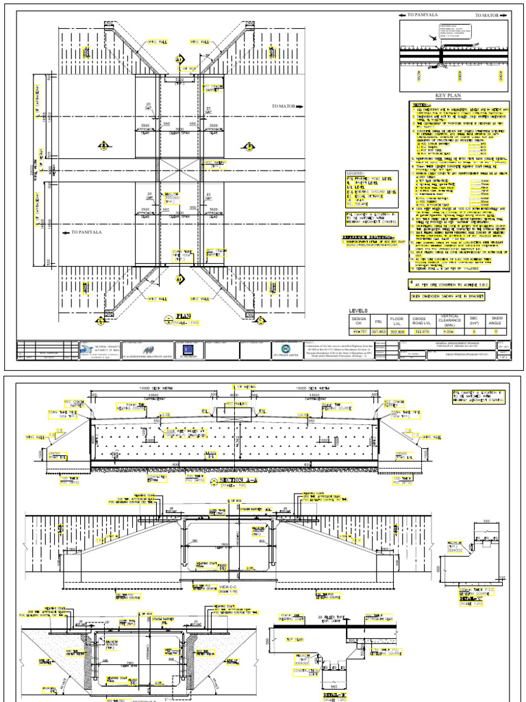 Detail Dwg. of Svup at Ch. 40+757 (Paniyal PKG-2) | PDF | Land ...