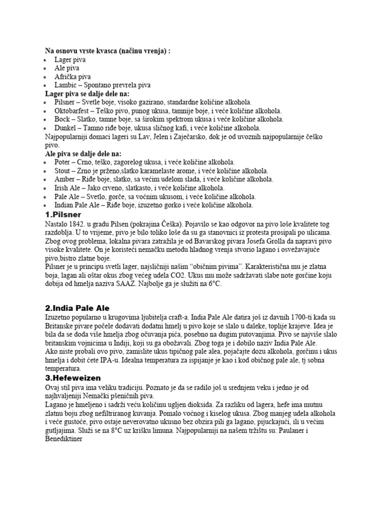 Podela Piva | PDF