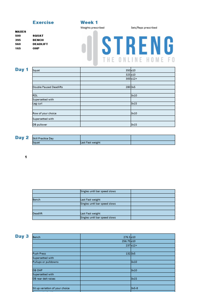Slavic Swole Training Program | PDF | Physical Fitness | Weight