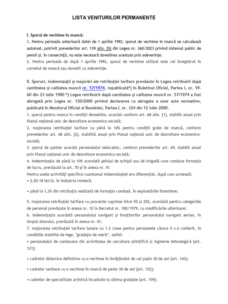 Venituri Permanente | PDF