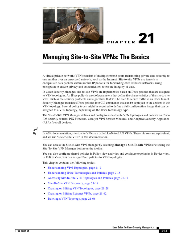 Site-to-Site VPN Management Guide | PDF | Virtual Private Network ...