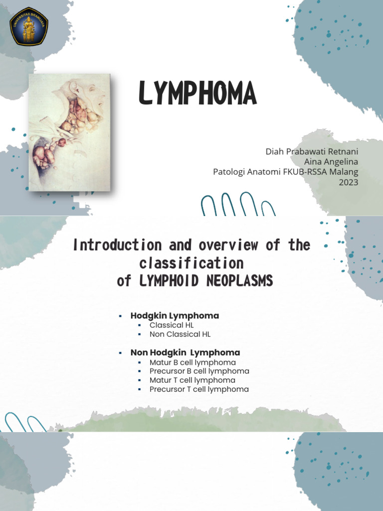 Lymphoma Classification and Overview | PDF | Lymphoma | Lymphatic System