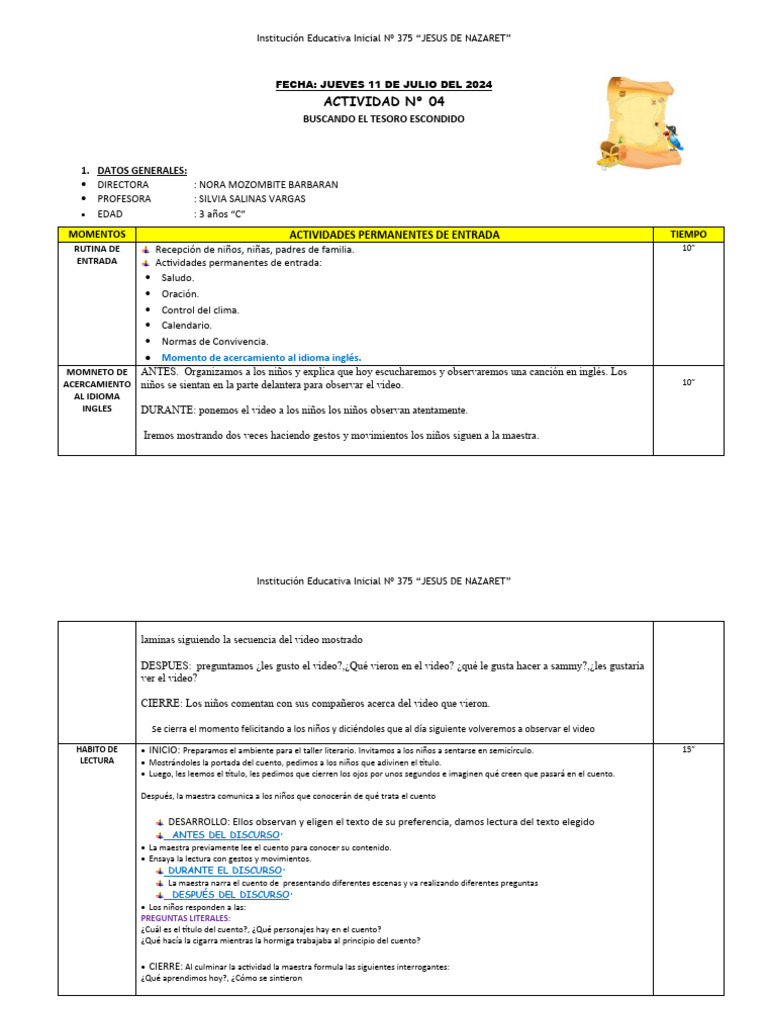 Actividades Educativas para Niños de 3 Años | PDF | Aprendizaje | Bailes