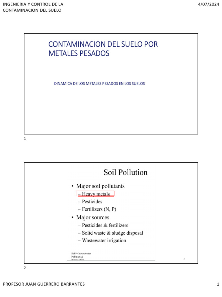 Dinamica de Metales Suelos MRSD JGB | PDF | Redox | Manganeso