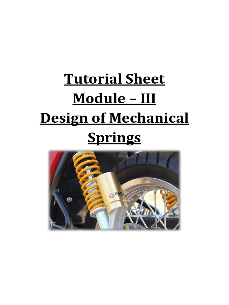 Spring Force Calculations in Vehicle Systems | PDF | Valve | Force