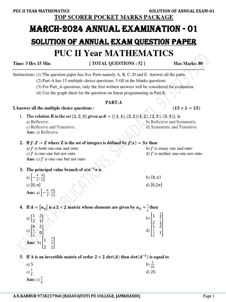 S The number of non empty equivalent relation on the set {1,2