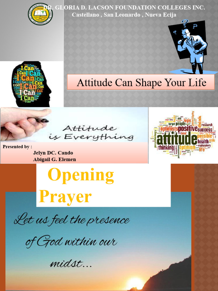 How Attitude Shapes Your Life | PDF | Attitude (Psychology) | Thought