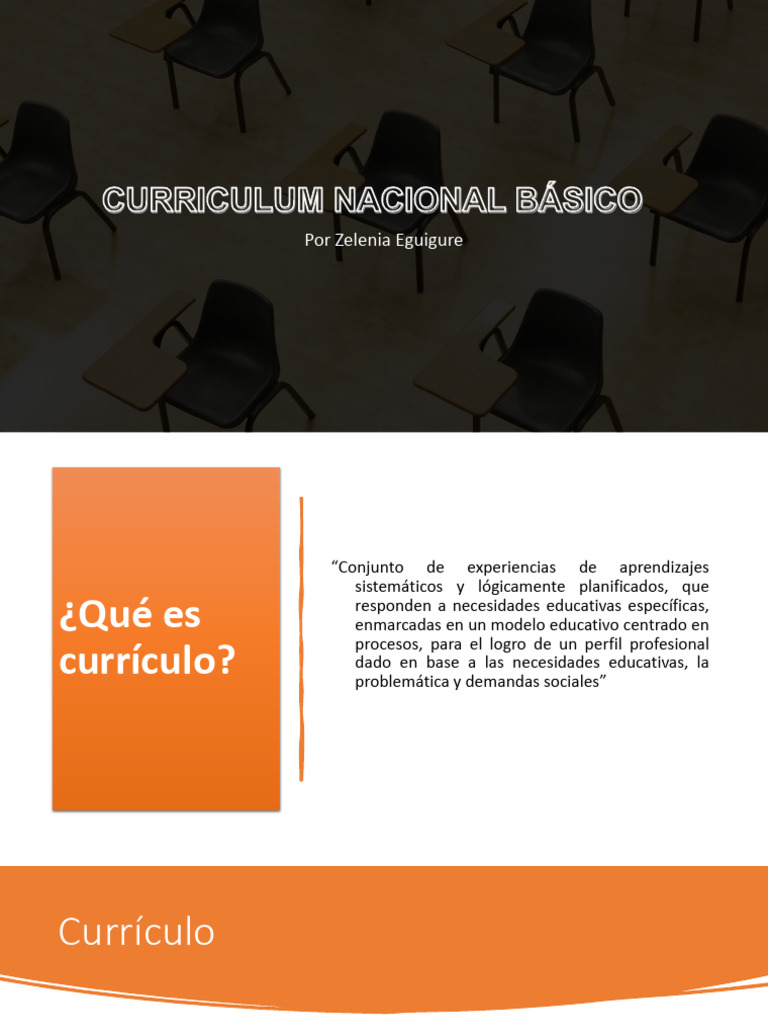 Curriculum Nacional Básico en Educación | PDF | Plan de estudios ...