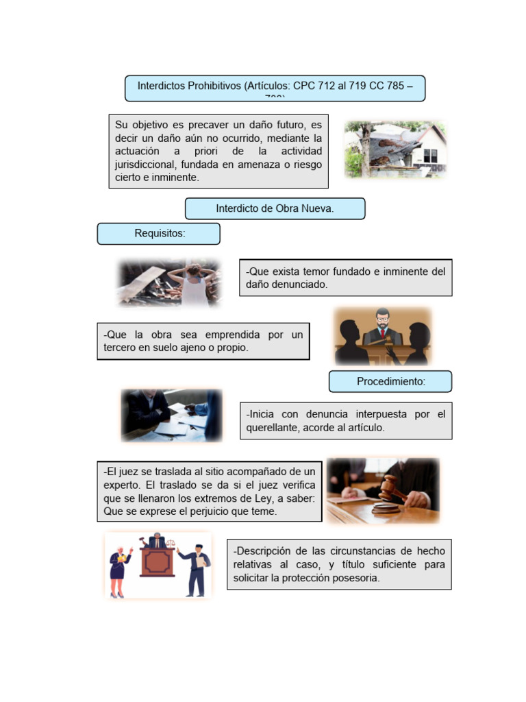 Interdictos Prohibitivos: Procedimientos y Requisitos | PDF | Apelación ...