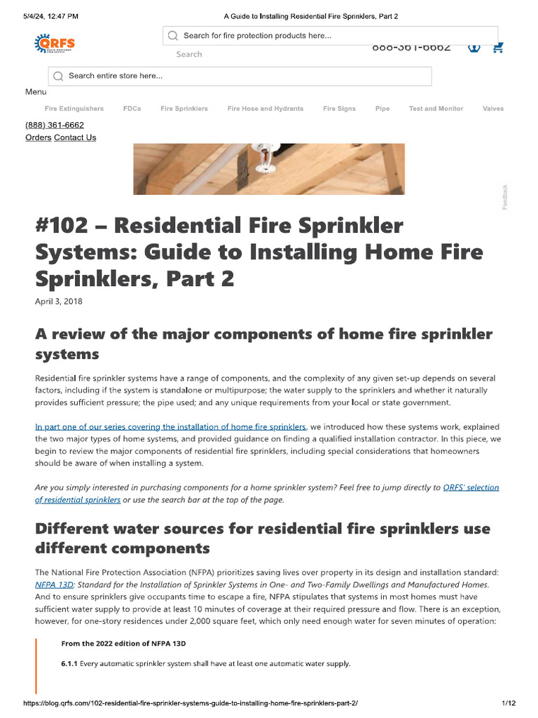 View of Guide To Installing Sprinklers | PDF