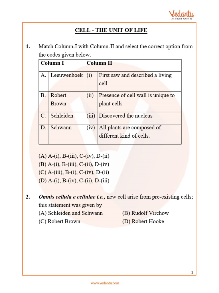 NEET Cell Biology Exam Questions | PDF | Cell (Biology) | Mitochondrion