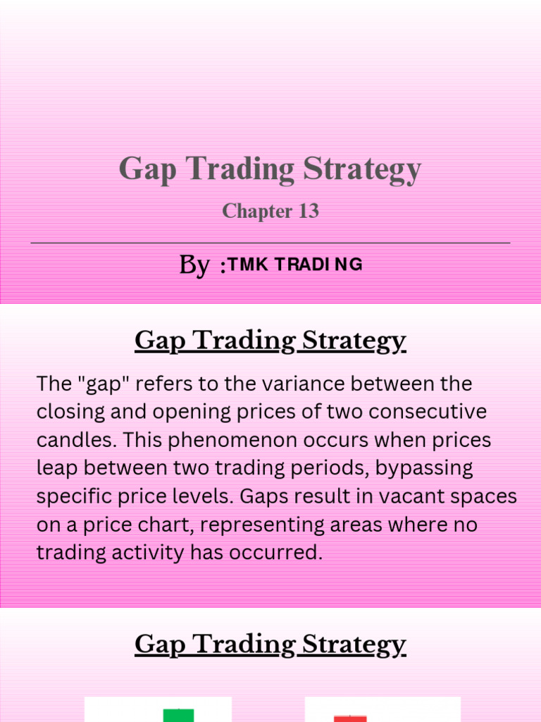Gap Trading Strategy BY MK | PDF | Demand | Market Trend