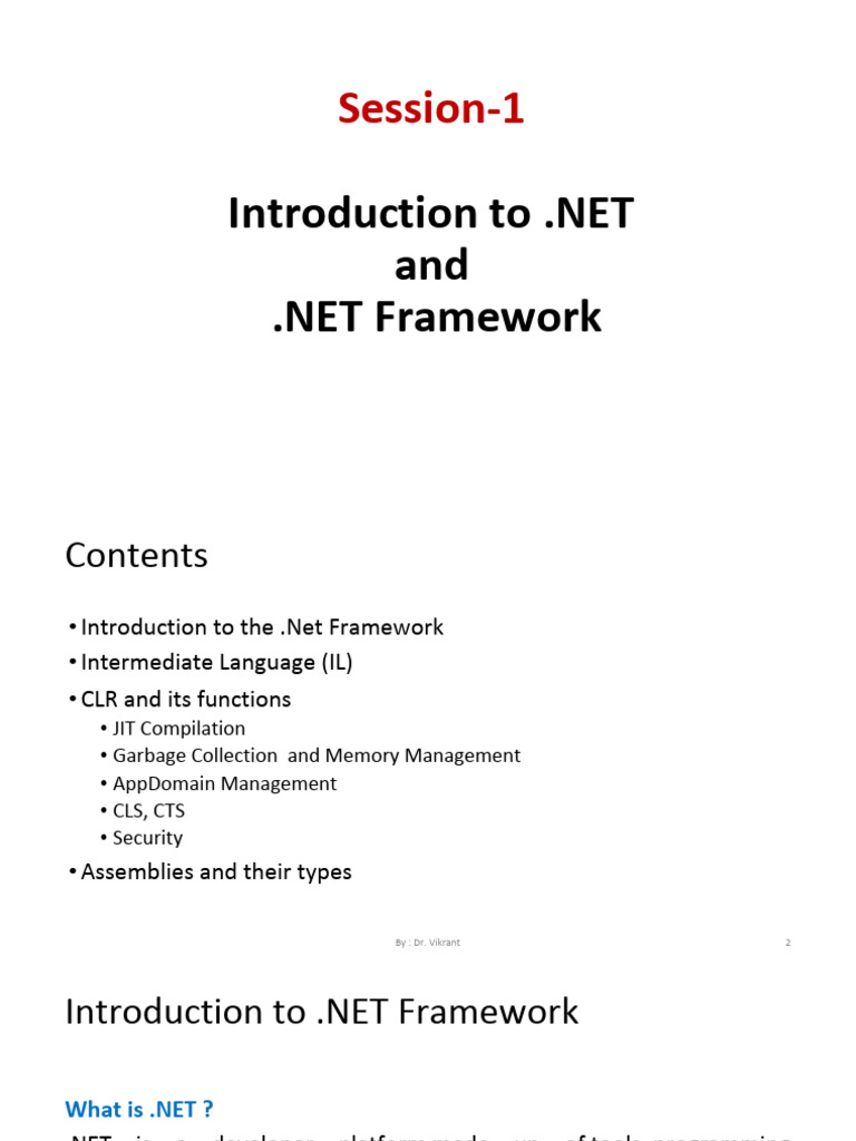 Understanding .NET Framework Basics | PDF | Class (Computer Programming ...