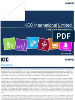 KEC International Limited: Corporate Presentation