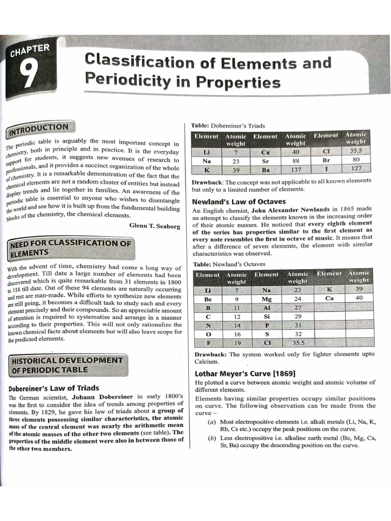Periodic Classification | PDF