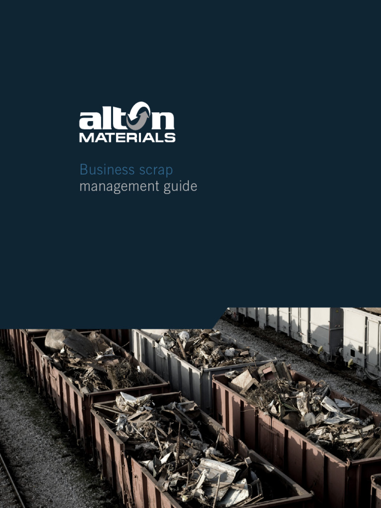 Scrap Management Solutions Guide | PDF | Scrap | Pricing