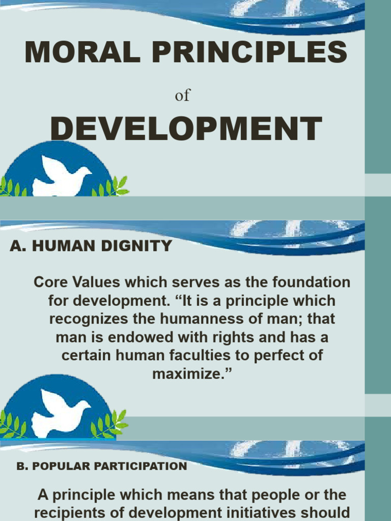 Moral Principles of Development | PDF | Human Rights | Dignity