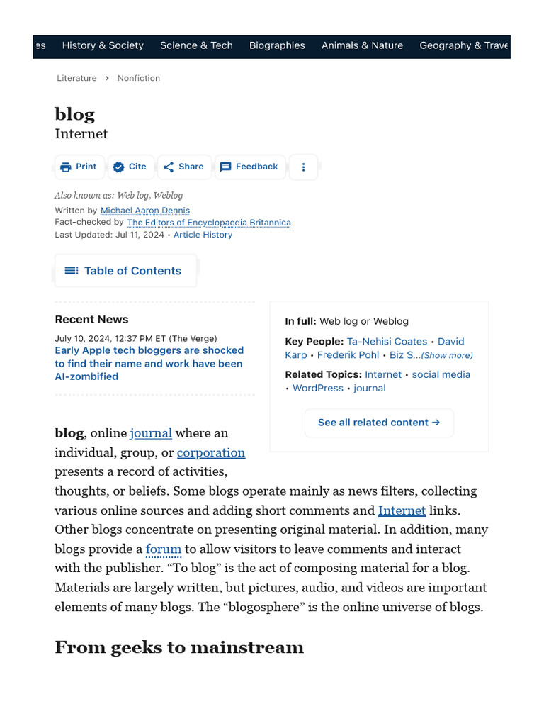 Understanding Blogs: A Beginner's Guide | PDF | Blog | Podcast