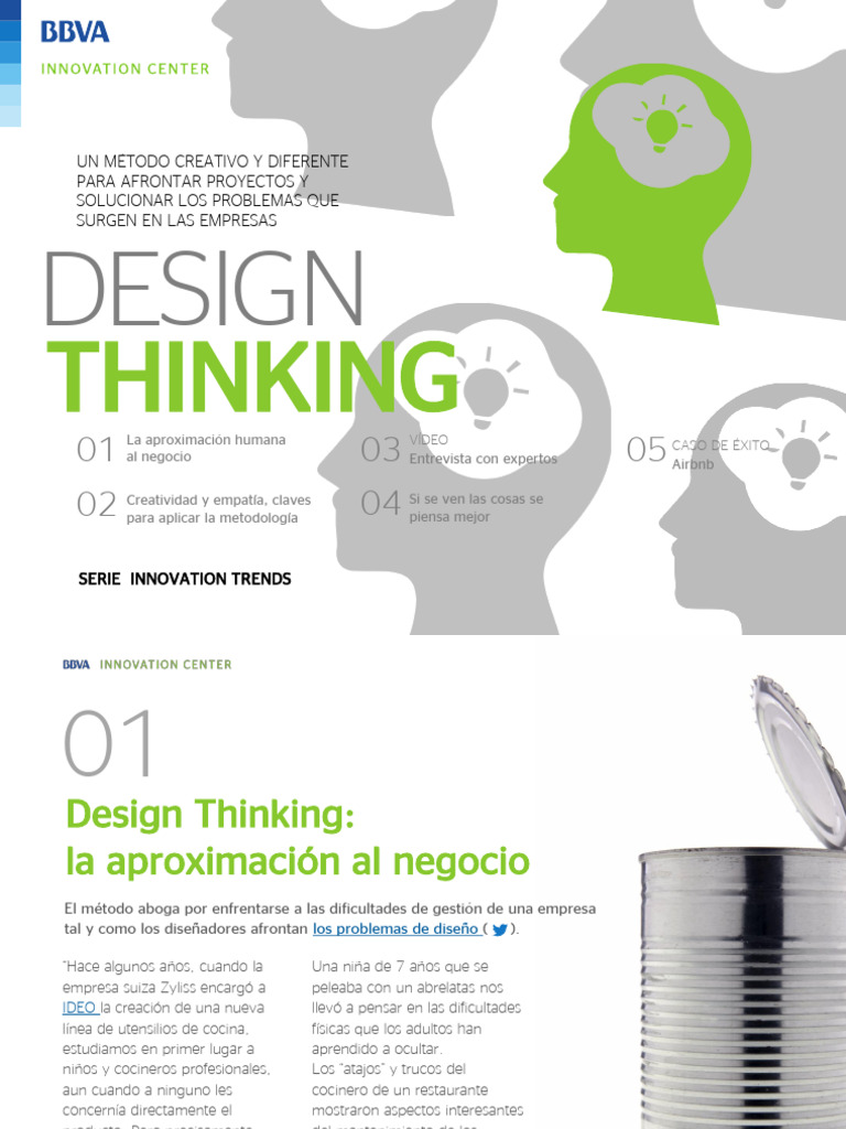 Design Thinking en BBVA Innovation Center | PDF | Creatividad | Aprendizaje