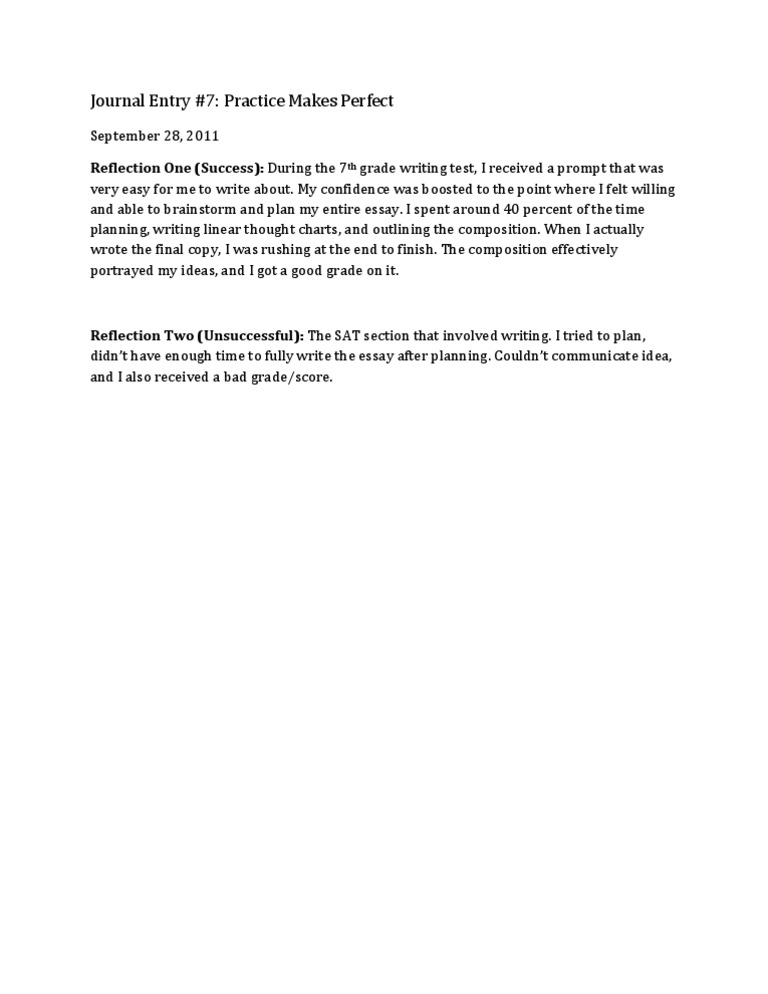 Journal Entry 7 | PDF | Career & Growth | Language Arts & Discipline