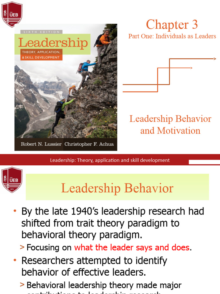 Leadership Chapster 3 | PDF | Motivational | Motivation