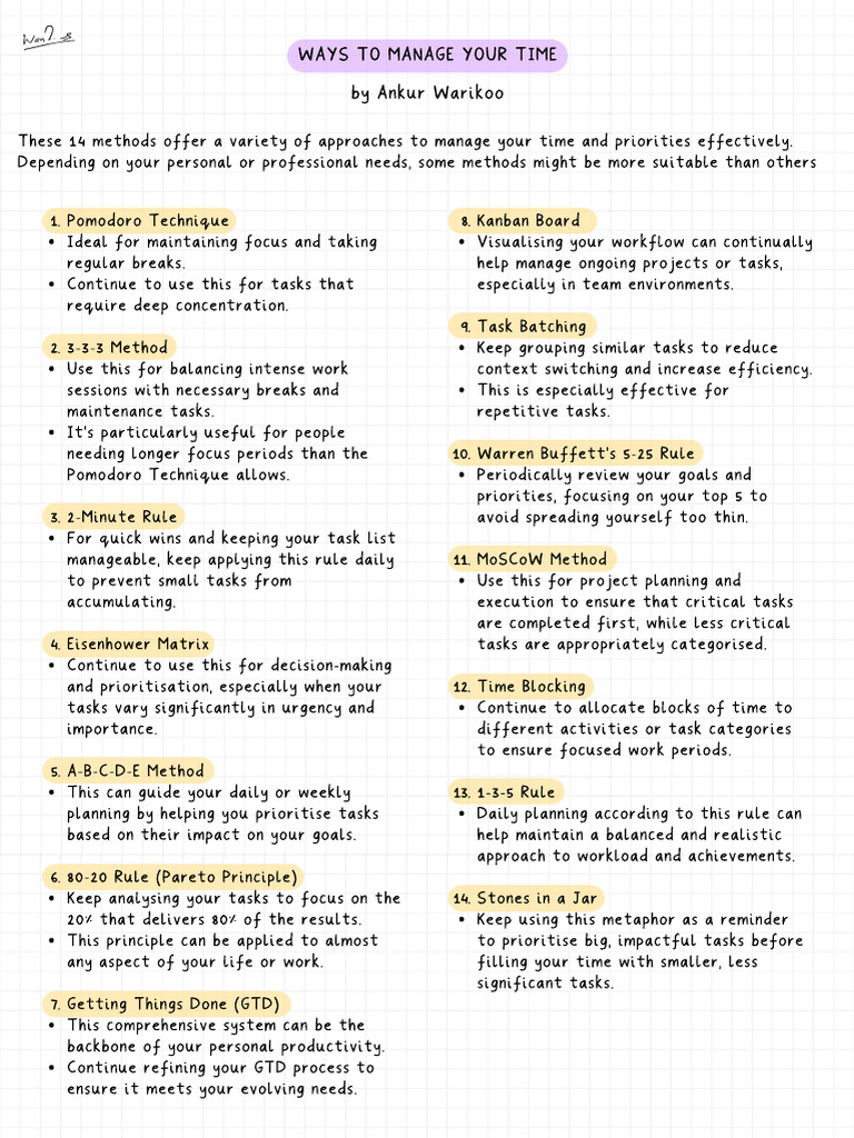 time-management-techniques-pdf-time-management-professional-skills