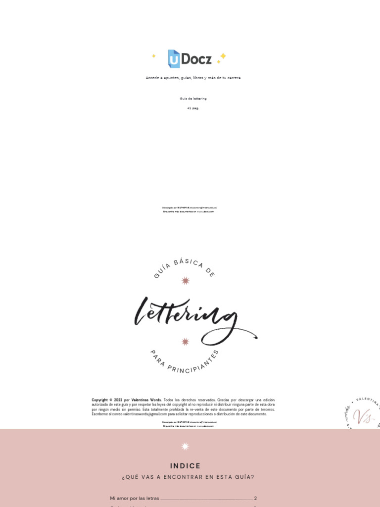 Guía Práctica de Lettering | PDF | Handedness | Derechos de autor