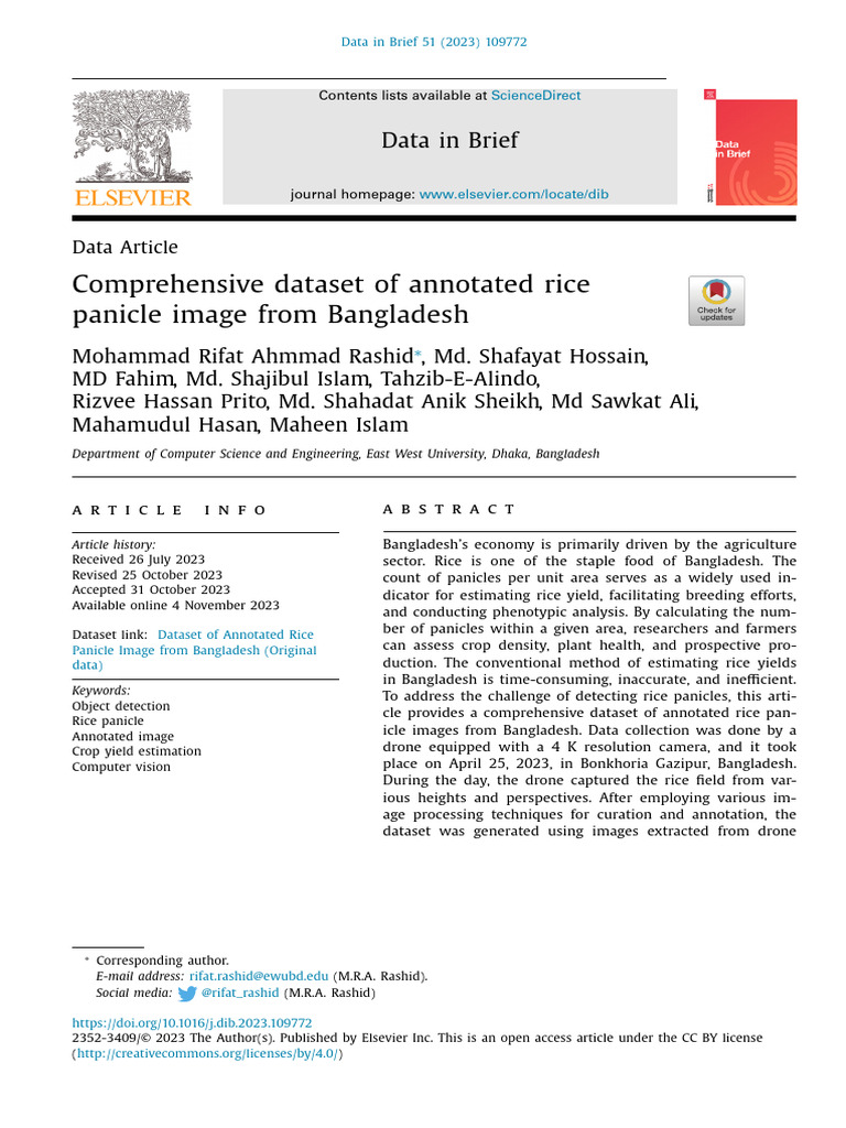 Annotated Rice Panicle Dataset from Bangladesh | PDF | Image Resolution ...