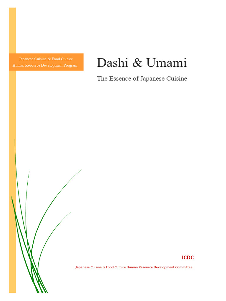 Understanding Dashi and Umami in Japanese Cuisine | PDF | Umami | Taste
