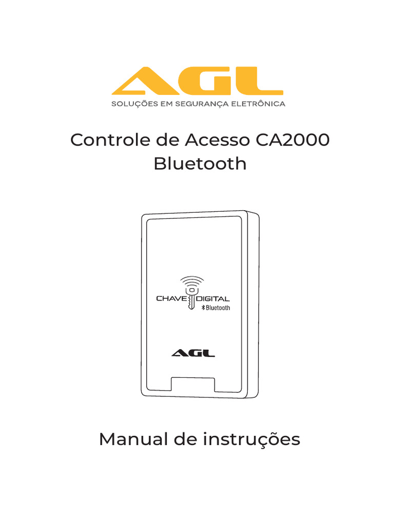 Manual Controle de Acesso CA2000 AGL | PDF | Bluetooth | Informática