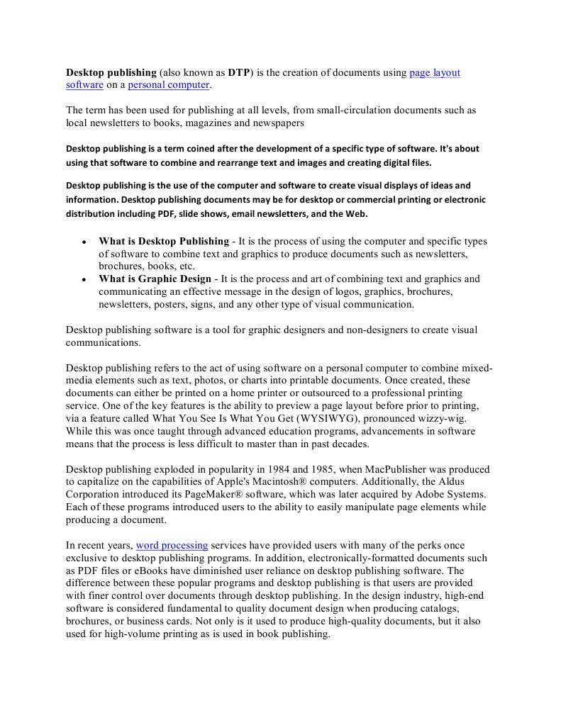 Desktop Publishing | PDF | Art