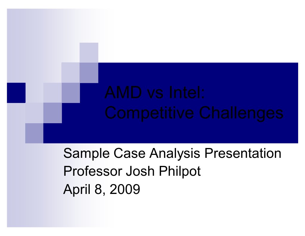 AMD Vs Intel Final | PDF | Business