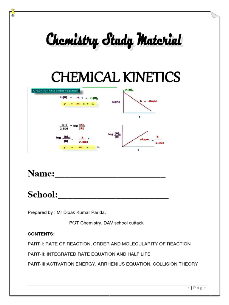 Understanding Chemical Kinetics Basics | PDF | Reaction Rate ...